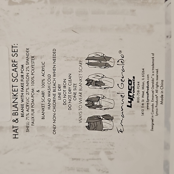 Emanuel Geraldo scarf and beanie set - Picture 10 of 10